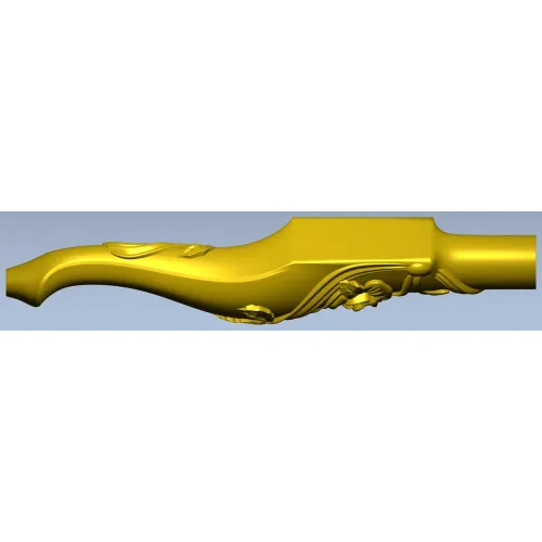 Carved Rosevine Baluster - STL 3D model for CNC carving