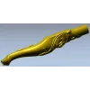 Carved Rosevine Baluster - STL 3D model for CNC carving