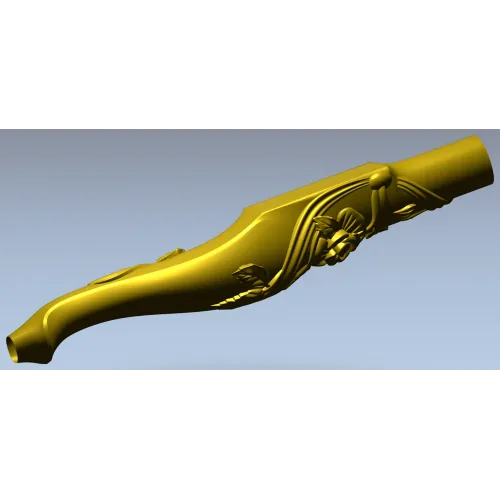 Carved Rosevine Baluster - STL 3D model for CNC carving
