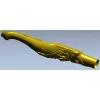 Carved Rosevine Baluster - STL 3D model for CNC carving