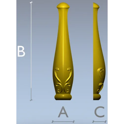 Балясина "Вивьен" - 3D модель STL для ЧПУ