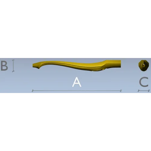 Elegant S-shaped Baluster - STL 3D model for CNC