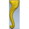 Cabriole Scroll Leg STL for CNC Milling