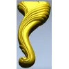Cabriole Scroll Leg STL for CNC Milling
