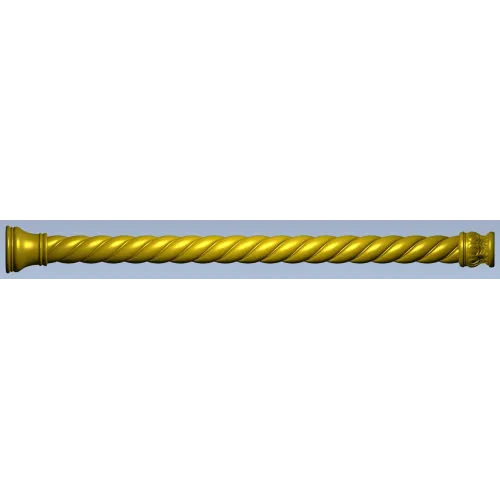 Regal Spiral Baluster - STL 3D model for CNC milling