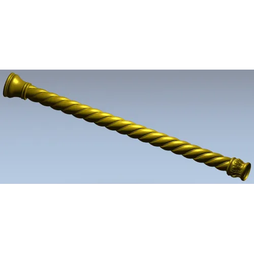 Regal Spiral Baluster - STL 3D model for CNC milling