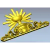 Чаша Сияния - 3D модель STL для ЧПУ (евхаристическая чаша с лучами)