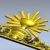 Чаша Сияния - 3D модель STL для ЧПУ (евхаристическая чаша с лучами)