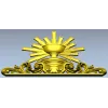 Чаша Сияния - 3D модель STL для ЧПУ (евхаристическая чаша с лучами)