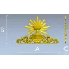 Чаша Сияния - 3D модель STL для ЧПУ (евхаристическая чаша с лучами)