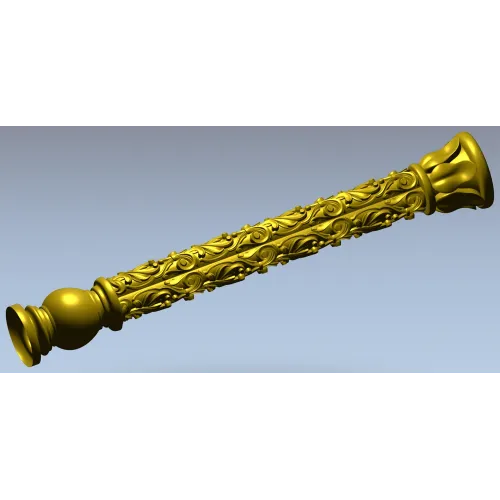 Acanthus Scroll Baluster - STL 3D model for CNC milling
