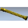 Acanthus Scroll Baluster - STL 3D model for CNC milling