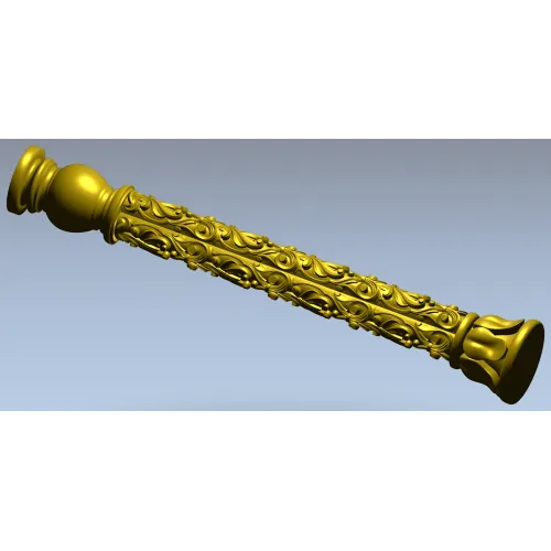 Acanthus Scroll Baluster - STL 3D model for CNC milling