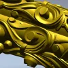 Acanthus Scroll Baluster - STL 3D model for CNC milling