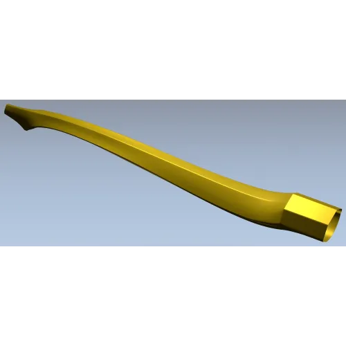 Изогнутая мебельная ножка STL - 3D модель для ЧПУ