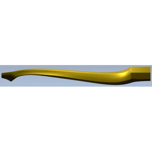 Изогнутая мебельная ножка STL - 3D модель для ЧПУ