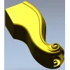 Rococo Cabriole Leg STL 3D model for CNC
