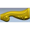 Acanthus Scroll Furniture Leg - STL 3D Model for CNC