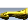 Acanthus Scroll Furniture Leg - STL 3D Model for CNC