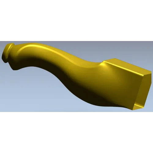 Балясина: 3D модель в формате STL для ЧПУ - элегантный классический профиль