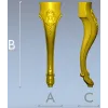 Rococo Floral Cabriole Leg - STL 3D Model for CNC