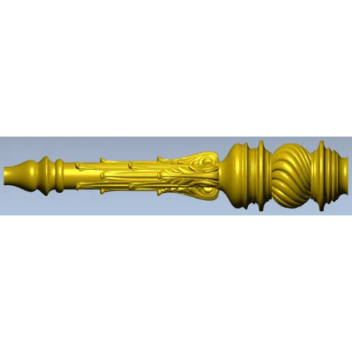 Ornate Twisted Orb Baluster STL for CNC