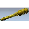 Ornate Twisted Orb Baluster STL for CNC