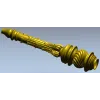 Ornate Twisted Orb Baluster STL for CNC