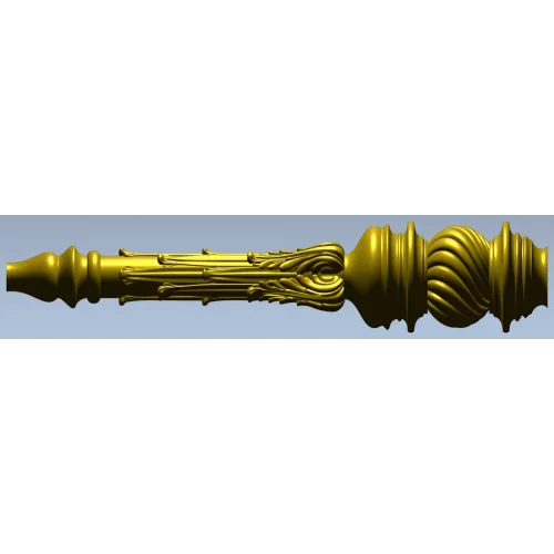 Ornate Twisted Orb Baluster STL for CNC