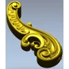 Baroque Acanthus Scroll STL 3D Model for CNC