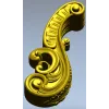 Baroque Acanthus Scroll STL 3D Model for CNC