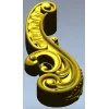 Baroque Acanthus Scroll STL 3D Model for CNC