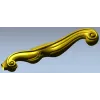 Ручка-накладка "Викторианская волна" - 3D модель STL для ЧПУ