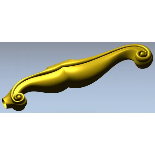 Элегантная STL модель накладки "Волютта" - 3D файл для ЧПУ