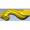Ornate S-Scroll Baluster STL 3D Model for CNC Milling