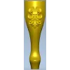 Fleuron Baluster - detailed STL 3D model for CNC milling