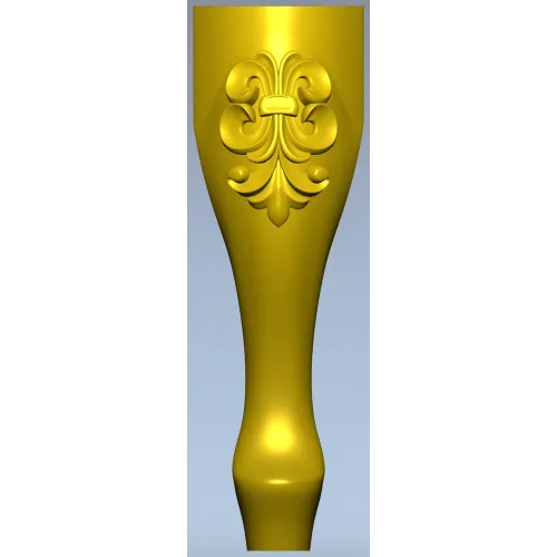 Fleuron Baluster - detailed STL 3D model for CNC milling
