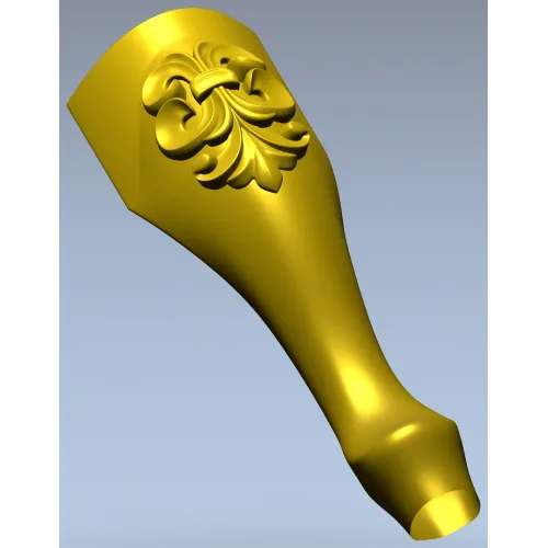 Fleuron Baluster - detailed STL 3D model for CNC milling