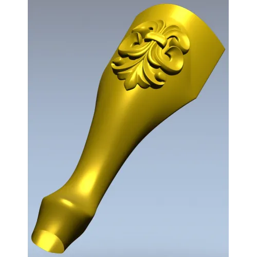 Fleuron Baluster - detailed STL 3D model for CNC milling