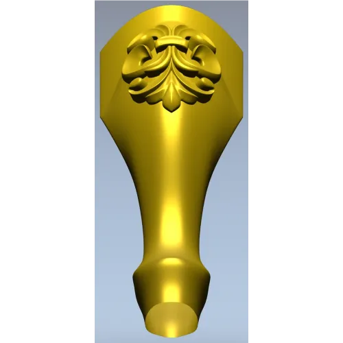 Fleuron Baluster - detailed STL 3D model for CNC milling