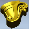 Regal Scroll Corbel - STL 3D model for CNC carving