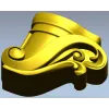 Regal Scroll Corbel - STL 3D model for CNC carving