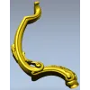 Рокайльная мебельная ножка для ЧПУ - 3D модель STL