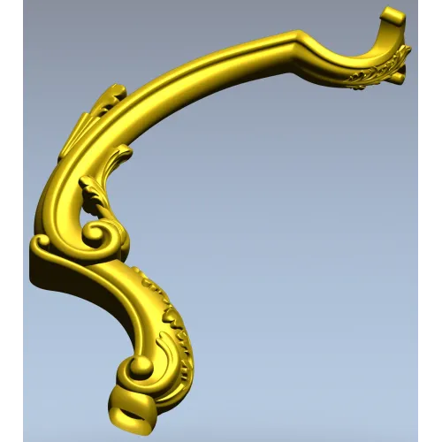 Рокайльная мебельная ножка для ЧПУ - 3D модель STL
