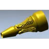 Florentine Acanthus Finial - ornamental baluster STL 3D model for CNC