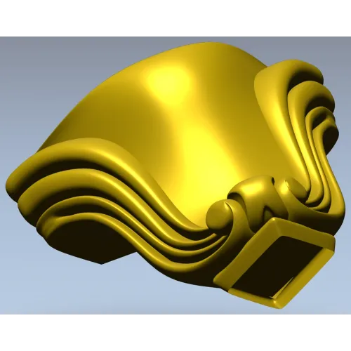Мебельная ножка в стиле барокко - 3D модель STL для ЧПУ
