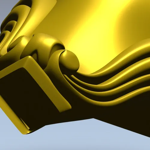Мебельная ножка в стиле барокко - 3D модель STL для ЧПУ