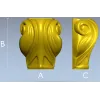 Волютный лист - 3D модель ножки в формате STL для ЧПУ