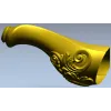 Мебельная ножка в стиле рокайль - 3D модель STL для ЧПУ