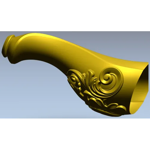 Мебельная ножка в стиле рокайль - 3D модель STL для ЧПУ